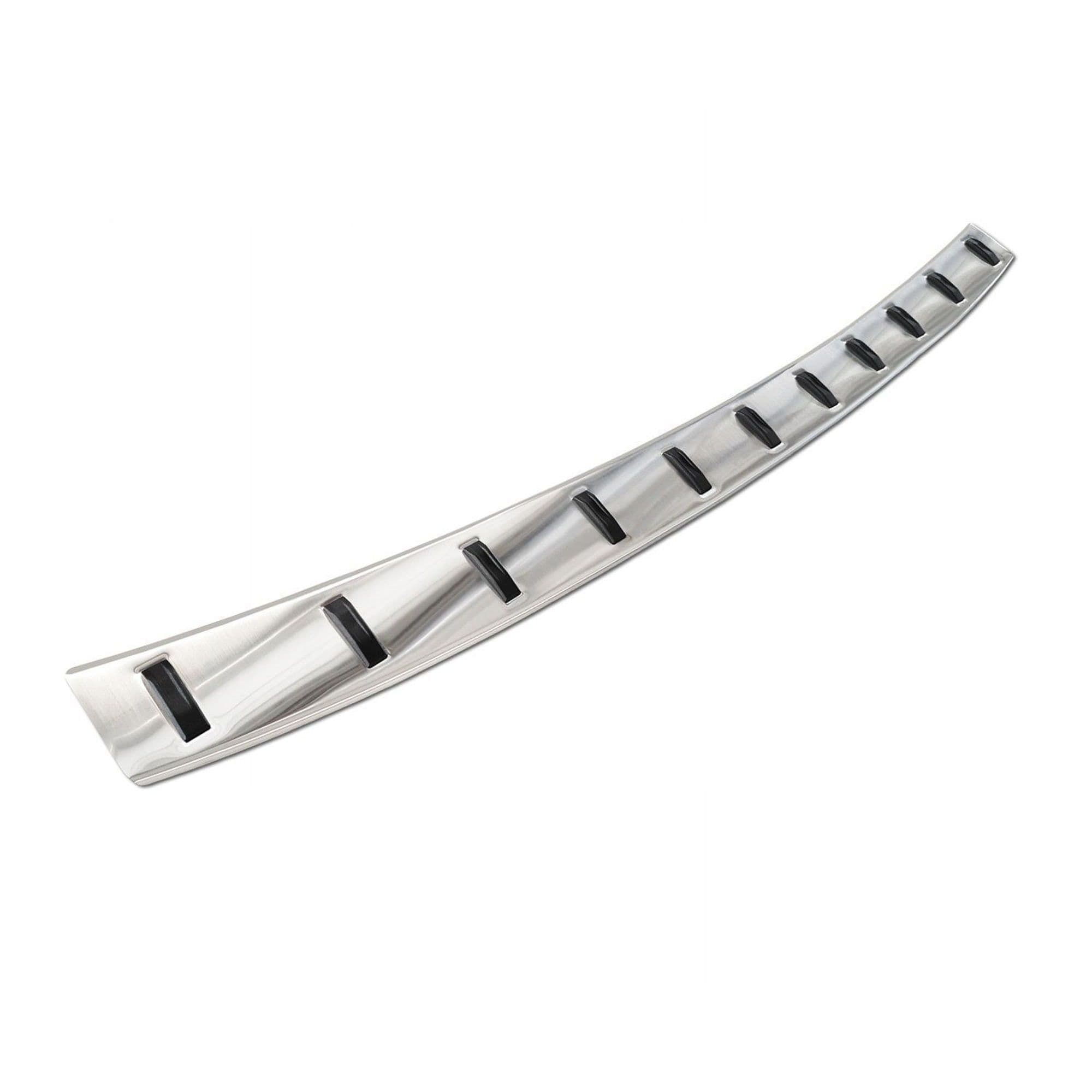 Rear bumper trim — Silver, Stainless steel, Brushed