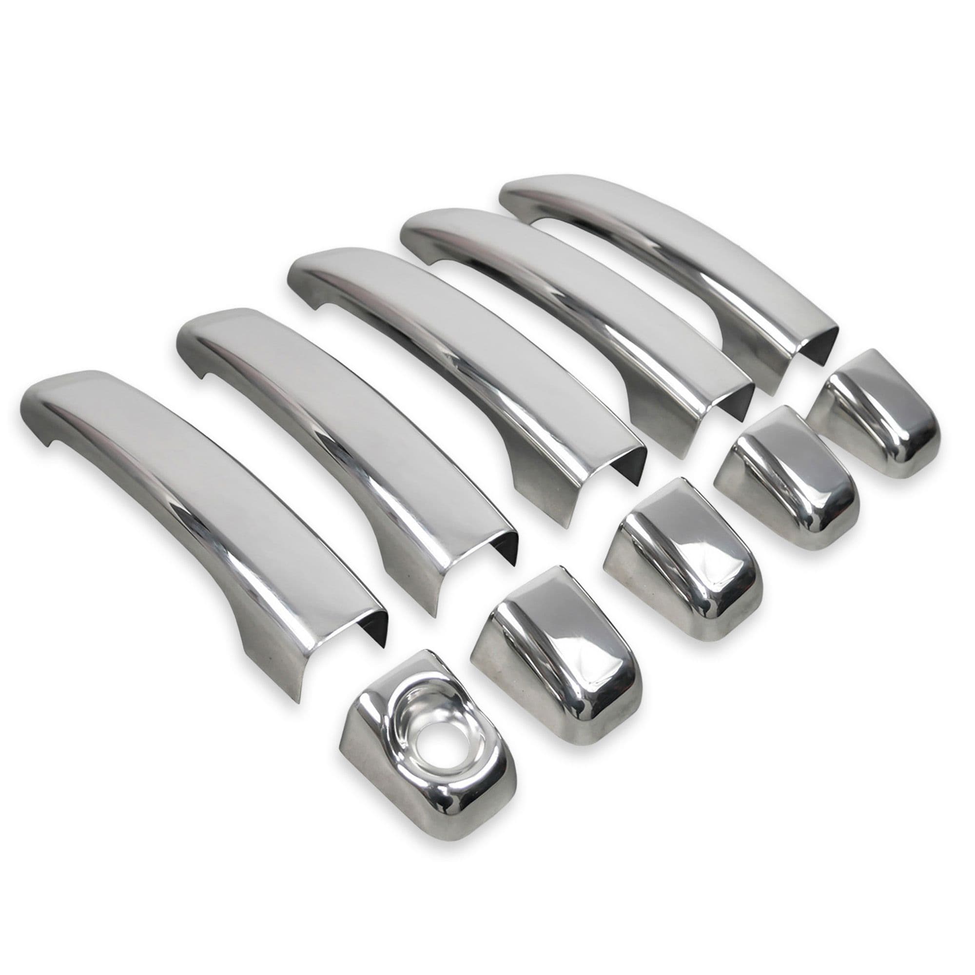 Handle covers — Chrome, Stainless steel, Polished