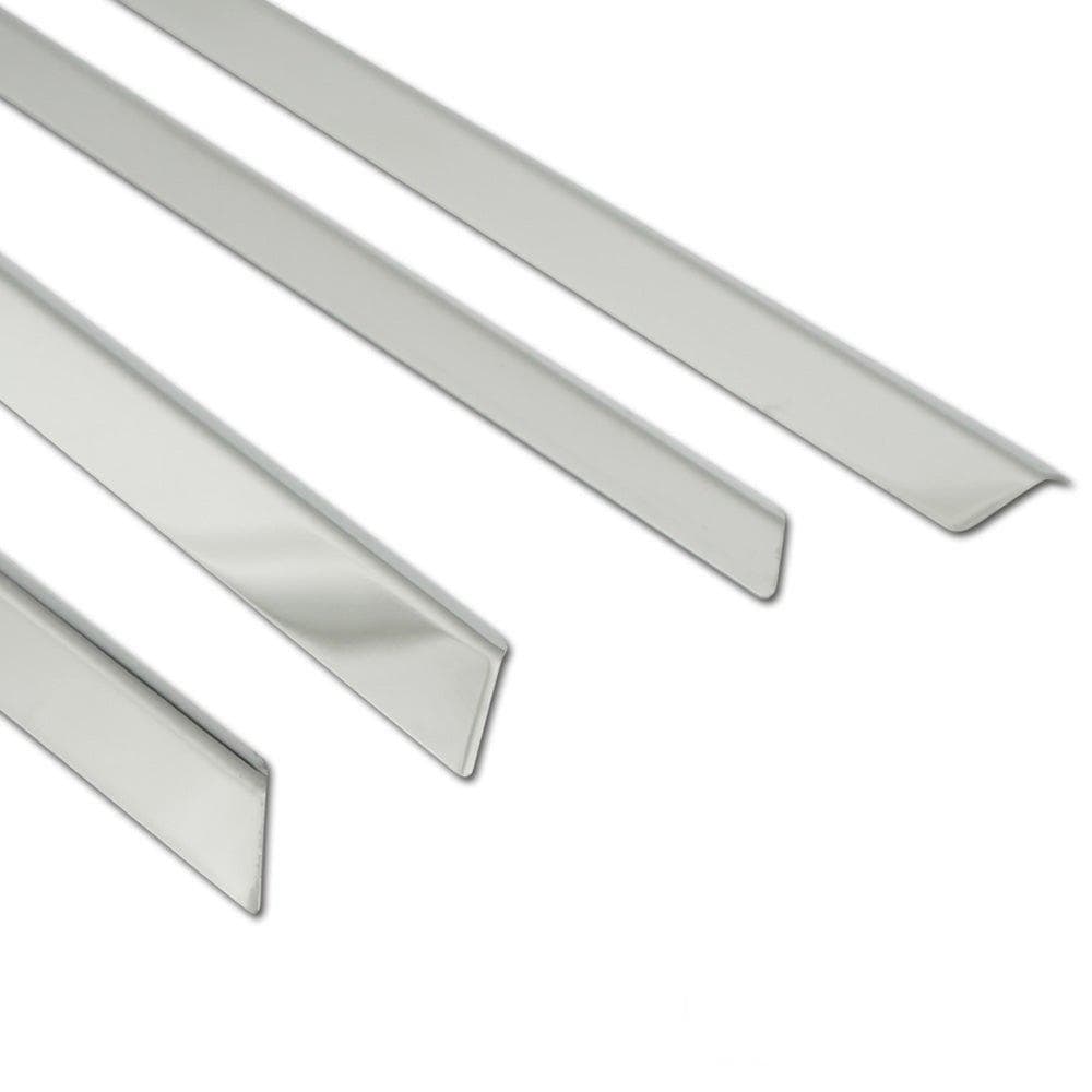 Moulures de portes latérales — Chrome, Acier inoxydable, Poli