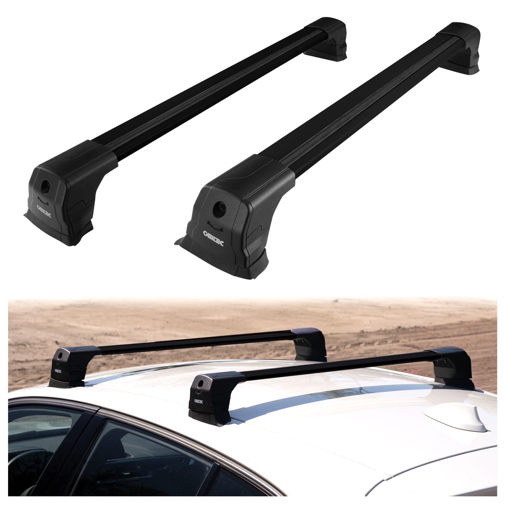 Dachgepäckträger Elegance V3 Lite — Schwarz, Aluminium, Lackiert