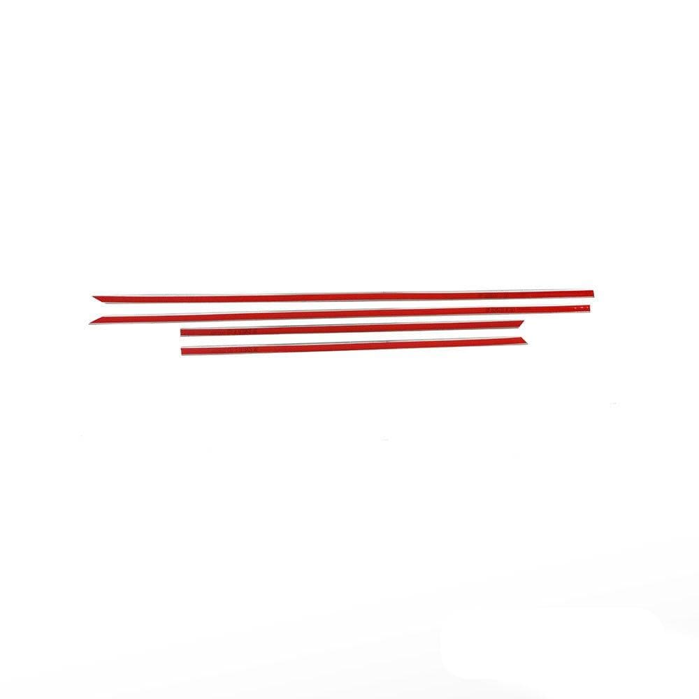Moulures de portes latérales — Chrome, Acier inoxydable, Poli