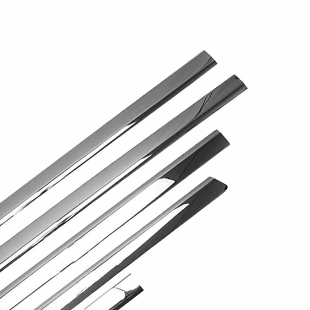 Moulures de portes latérales — Chrome, Acier inoxydable, Poli