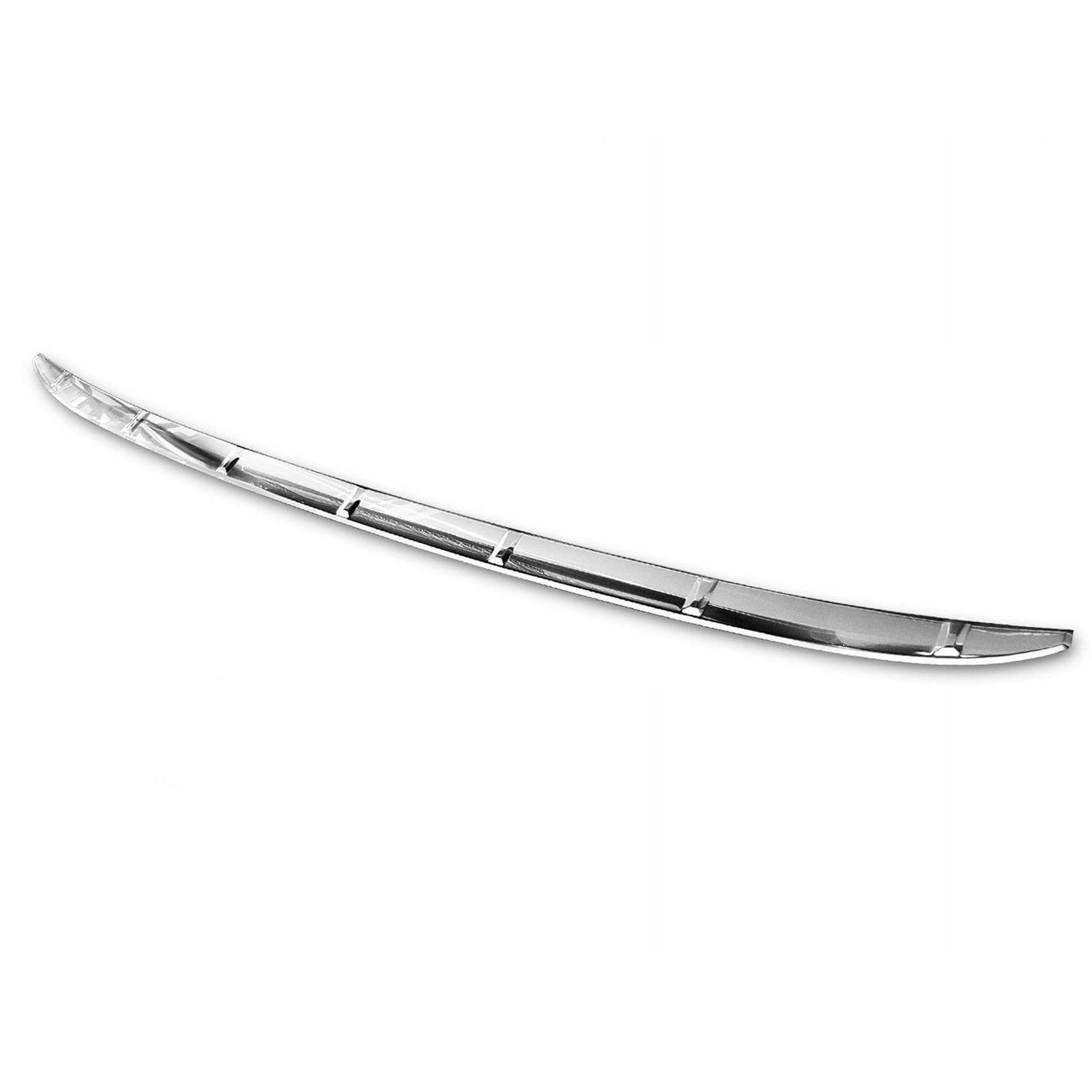 Rear bumper trim — Silver, Stainless steel, Brushed