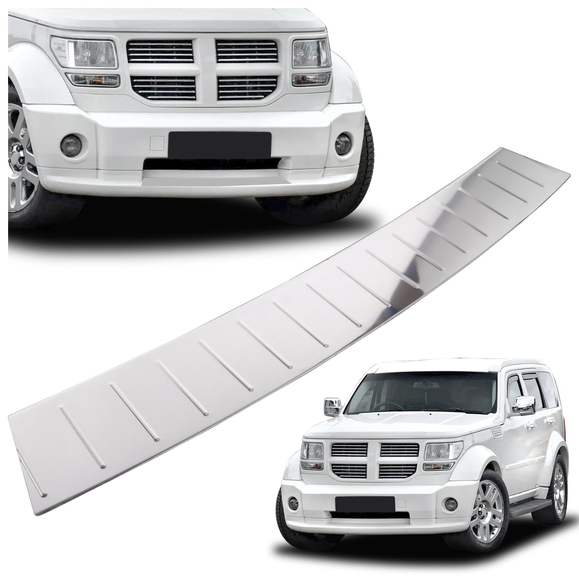 Front bumper grille trim — Chrome, Stainless steel, Polished