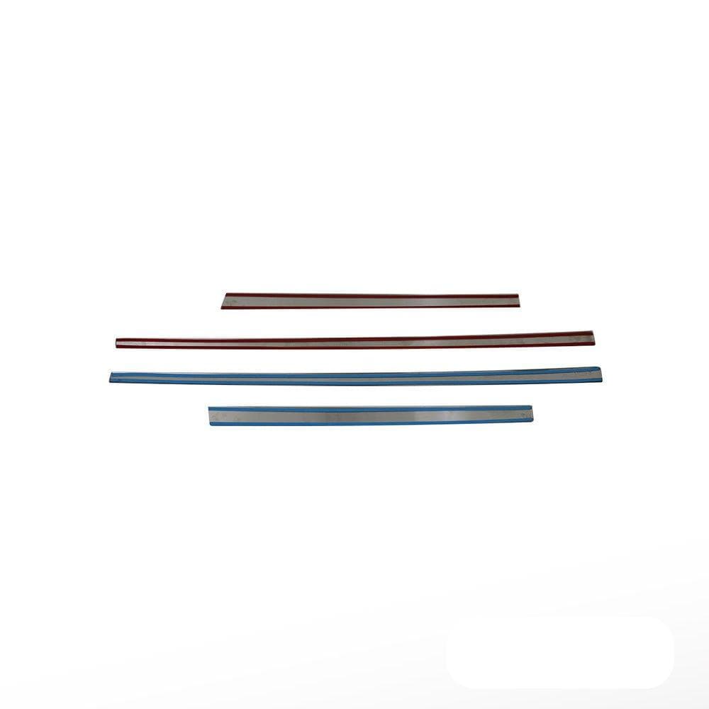 Moulures de portes latérales — Chrome, Acier inoxydable, Poli