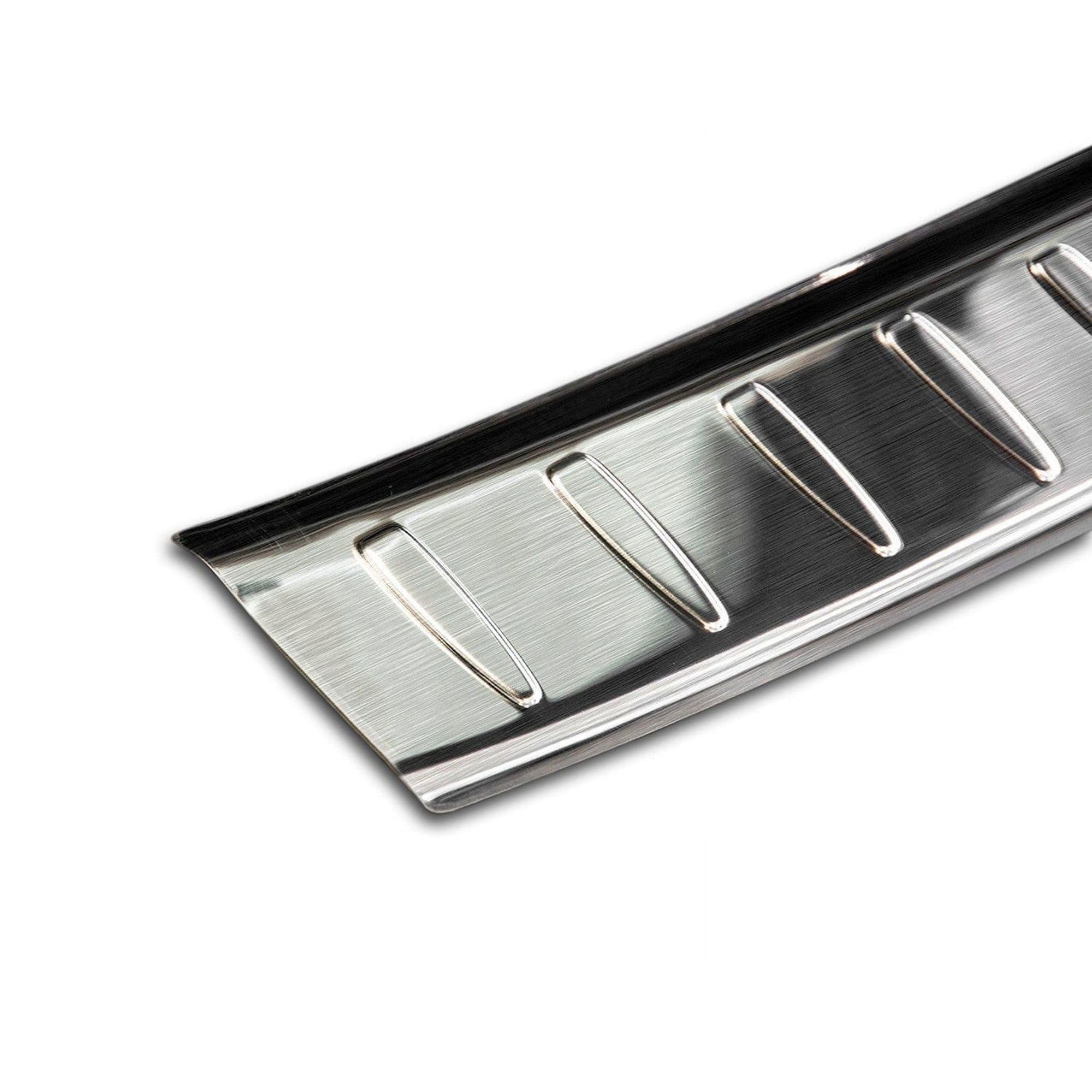 Rear bumper trim — Silver, Stainless steel, Brushed