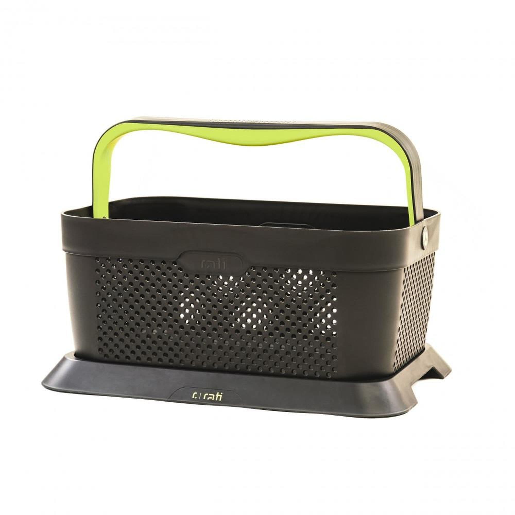Shopping basket with trunk adapter BASKET — Grey | Green, Plastic