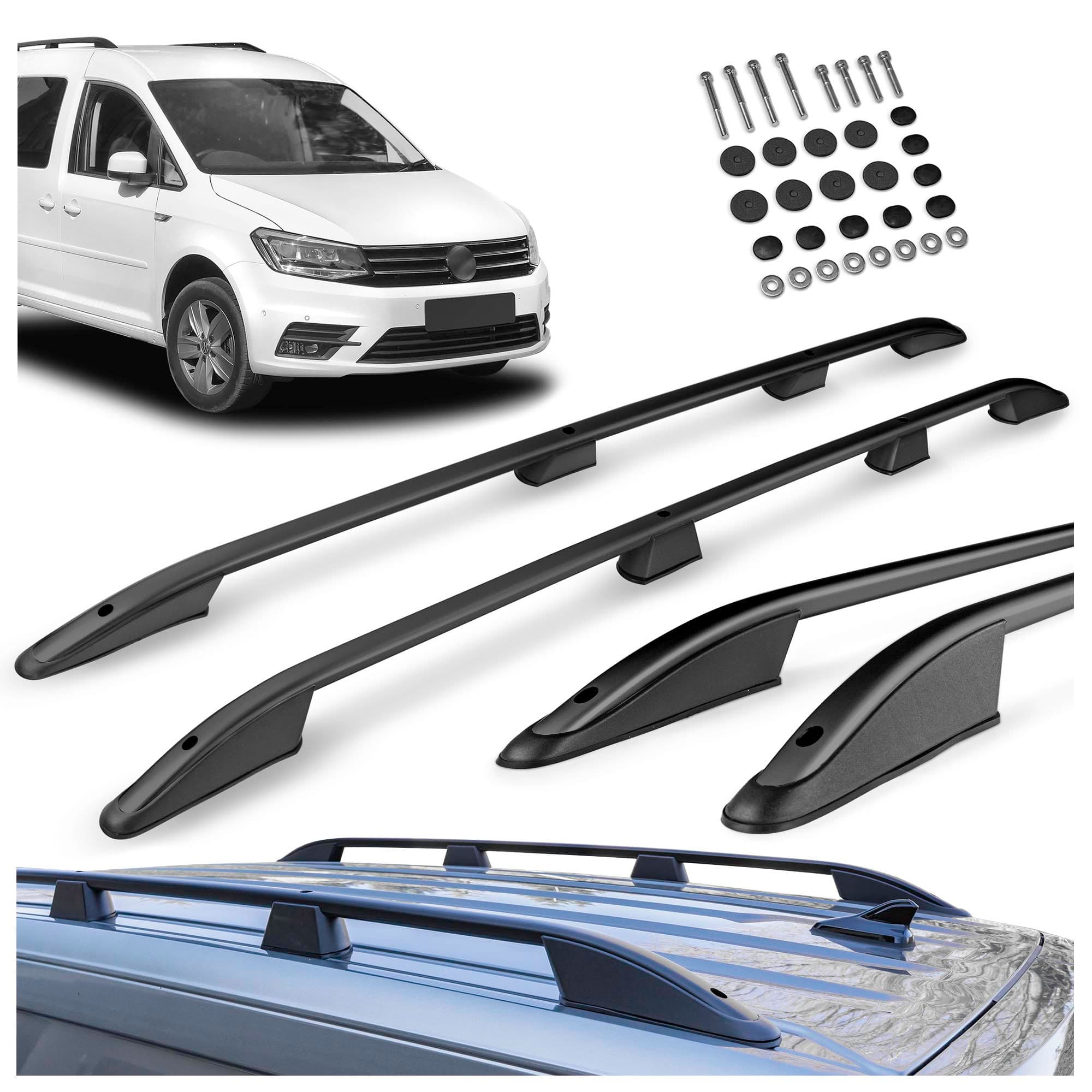 Relingi dachowe Elegance — Czarny, Aluminium | Tworzywo sztuczne, Malowane