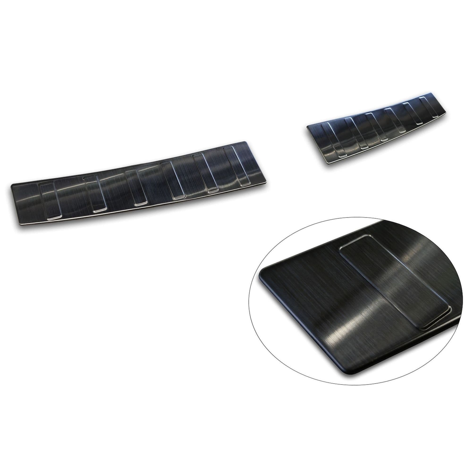 Inner boot trim — Black, Stainless steel, Brushed