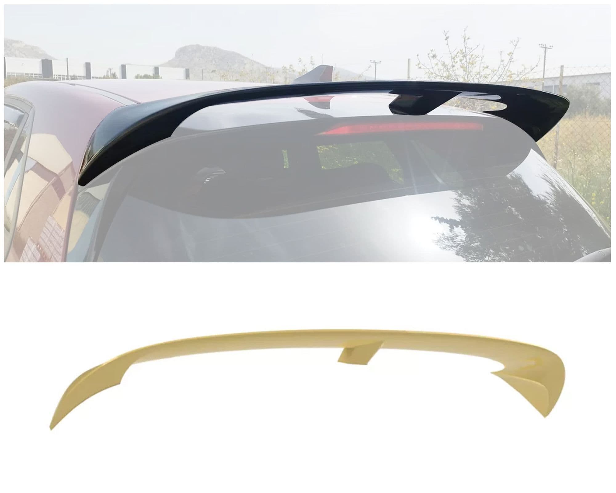Roof spoiler — Polyurethane, For painting