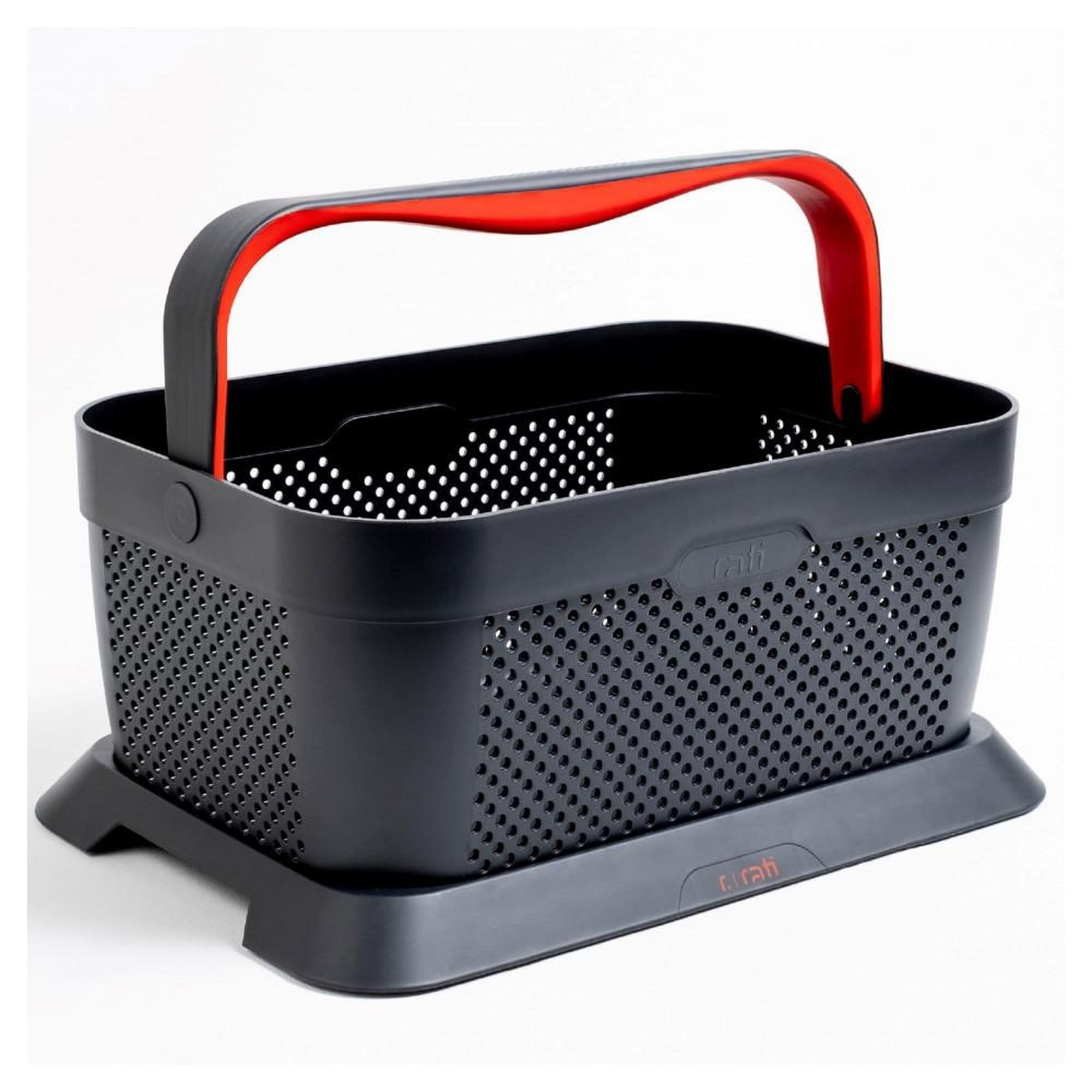 Shopping basket with trunk adapter BASKET — Grey | Red, Plastic