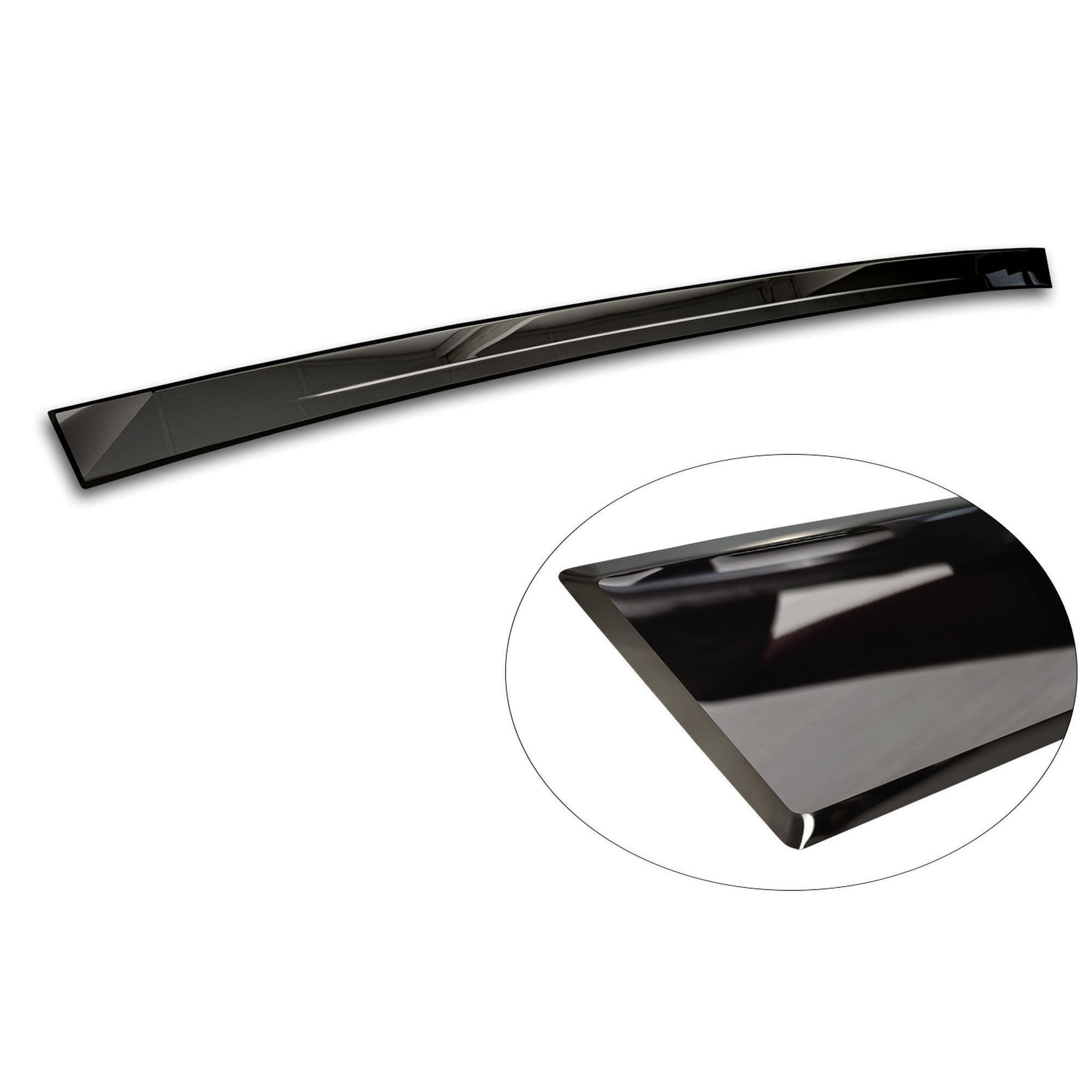 Rear tailgate edge trim — Black chrome, Stainless steel, Polished