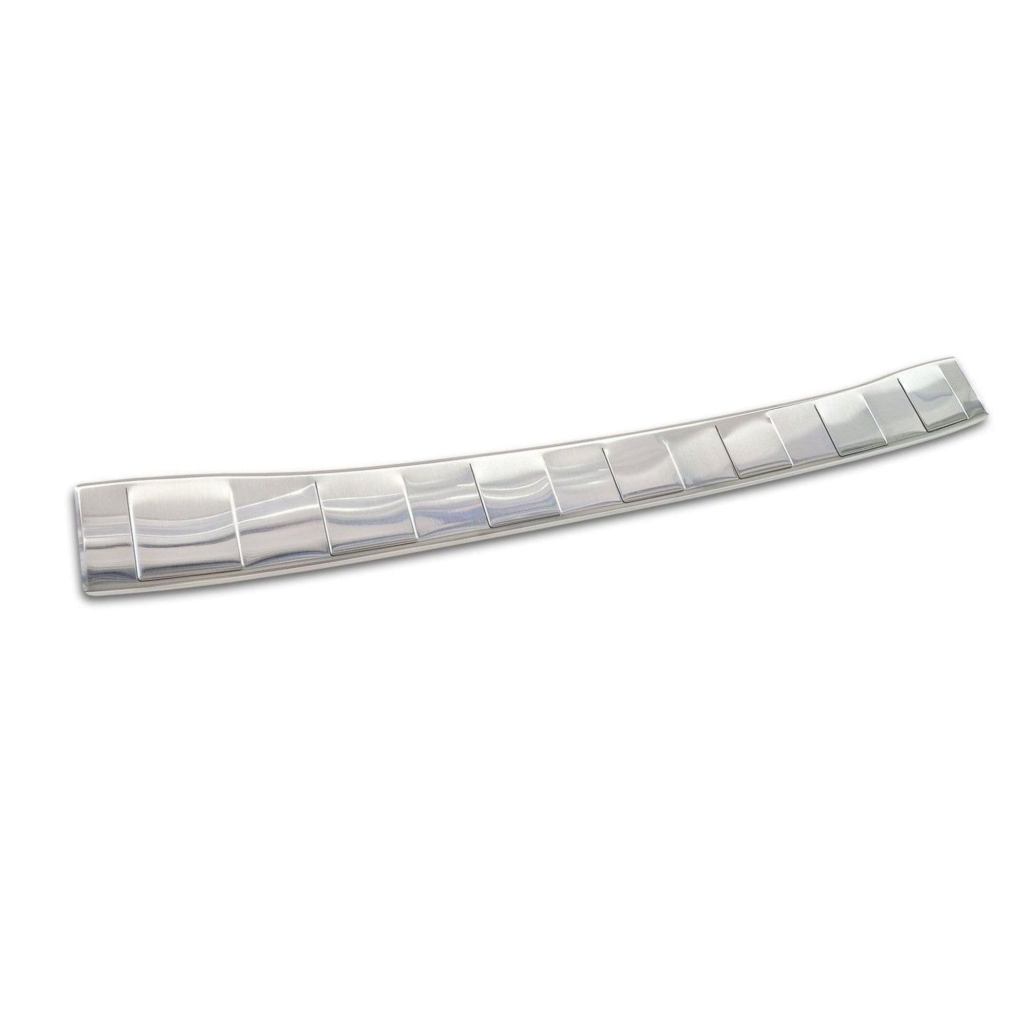 Rear bumper trim — Silver, Stainless steel, Brushed