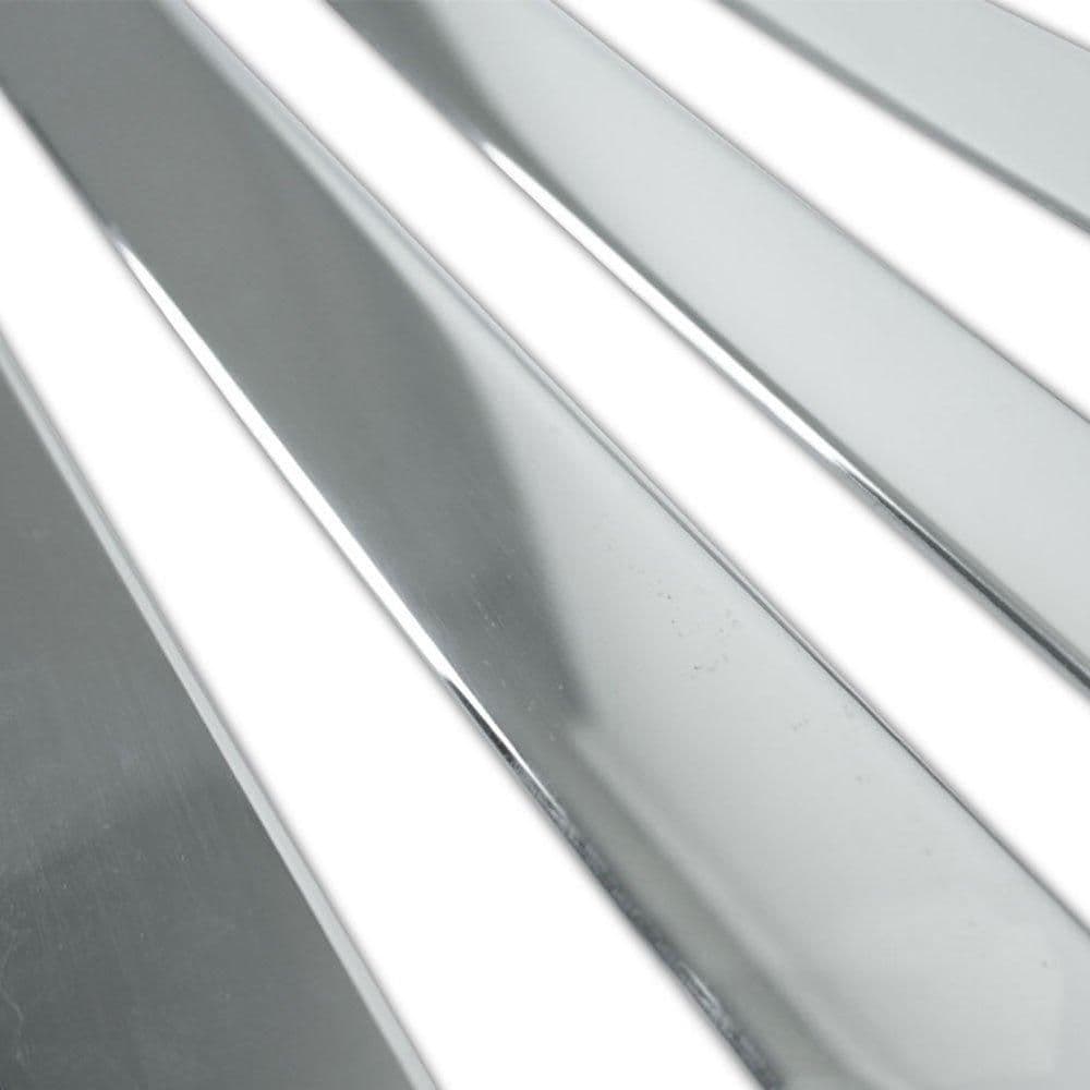 Moulures de portes latérales — Chrome, Acier inoxydable, Poli