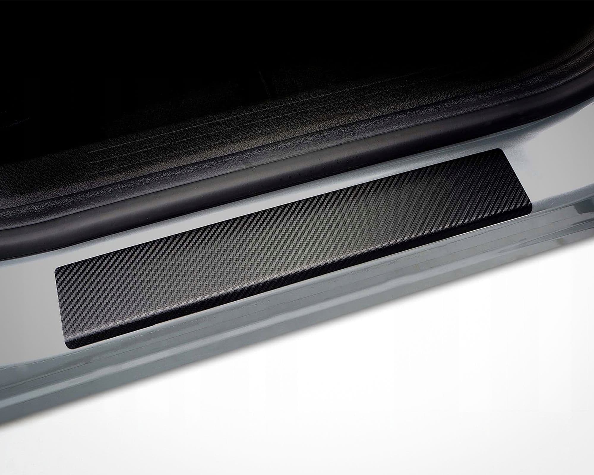 Sill trims — Black | Grey, Vinyl carbon fiber wrap, Matte