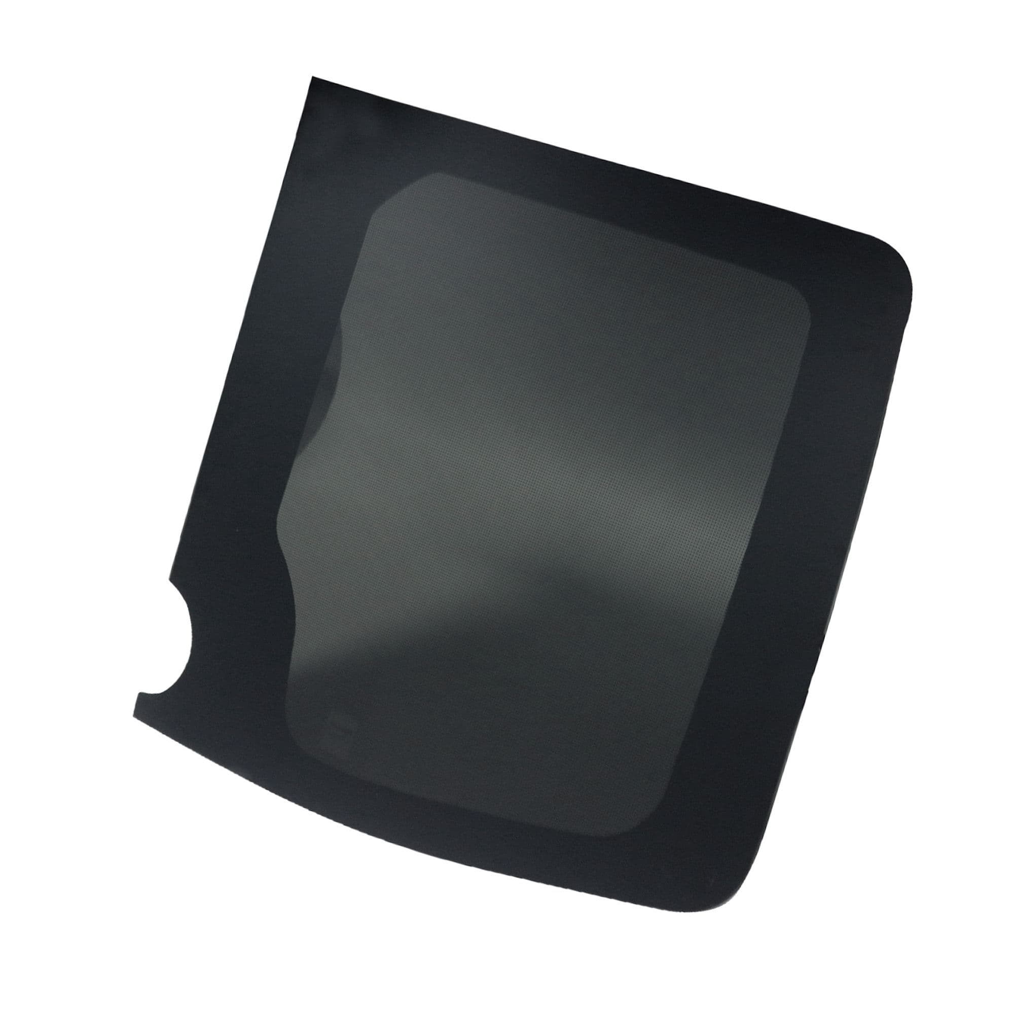 Right fixed window, twin rear doors Galaxy — Semi-transparent tinted, Glass, Polished