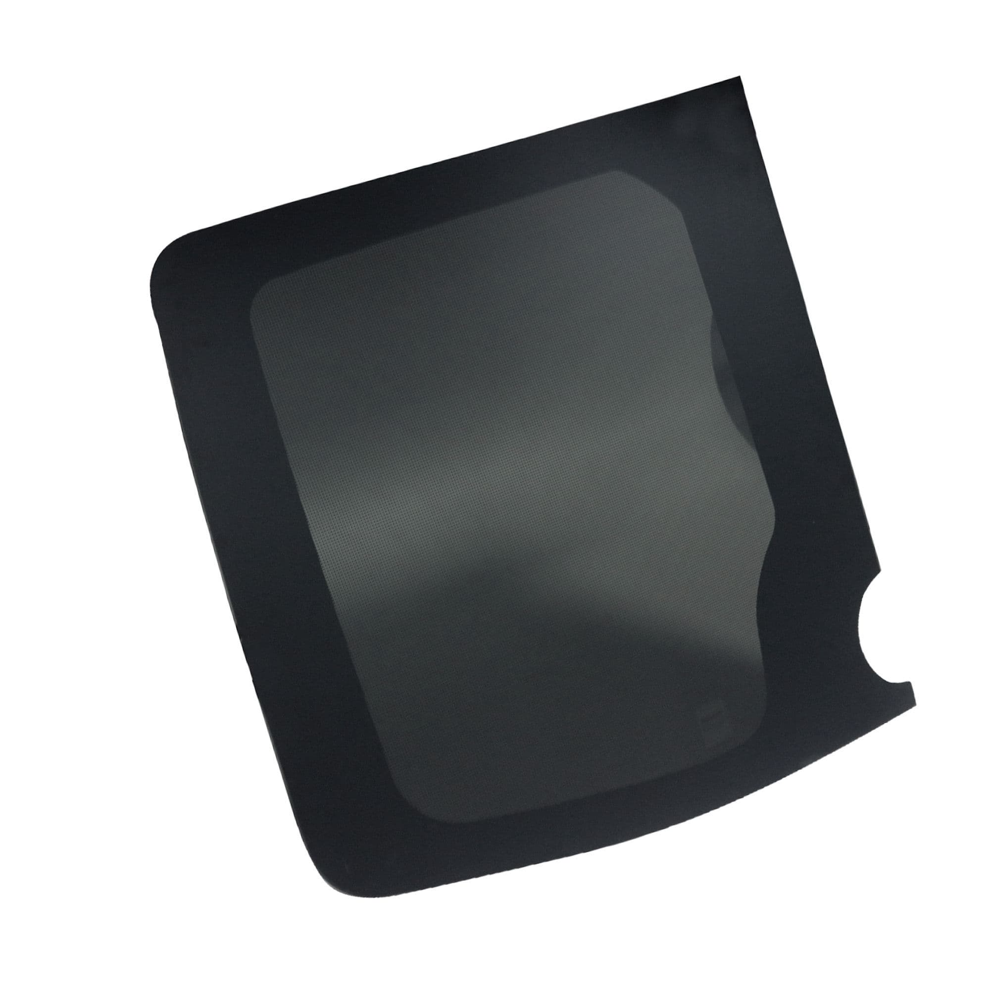 Left fixed window, twin rear doors Galaxy — Semi-transparent tinted, Glass, Polished