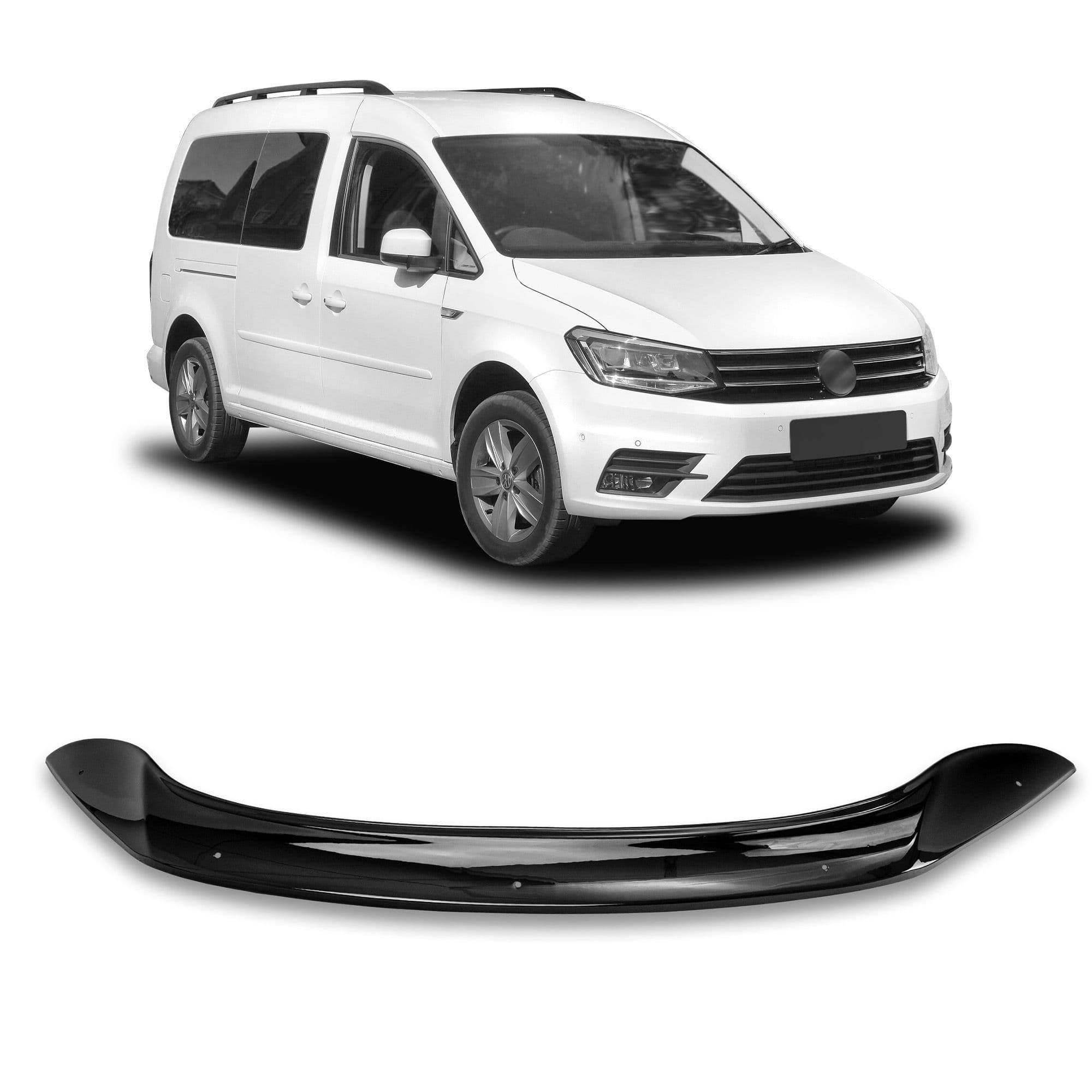 Bonnet guard — Black, ABS plastic, Shiny