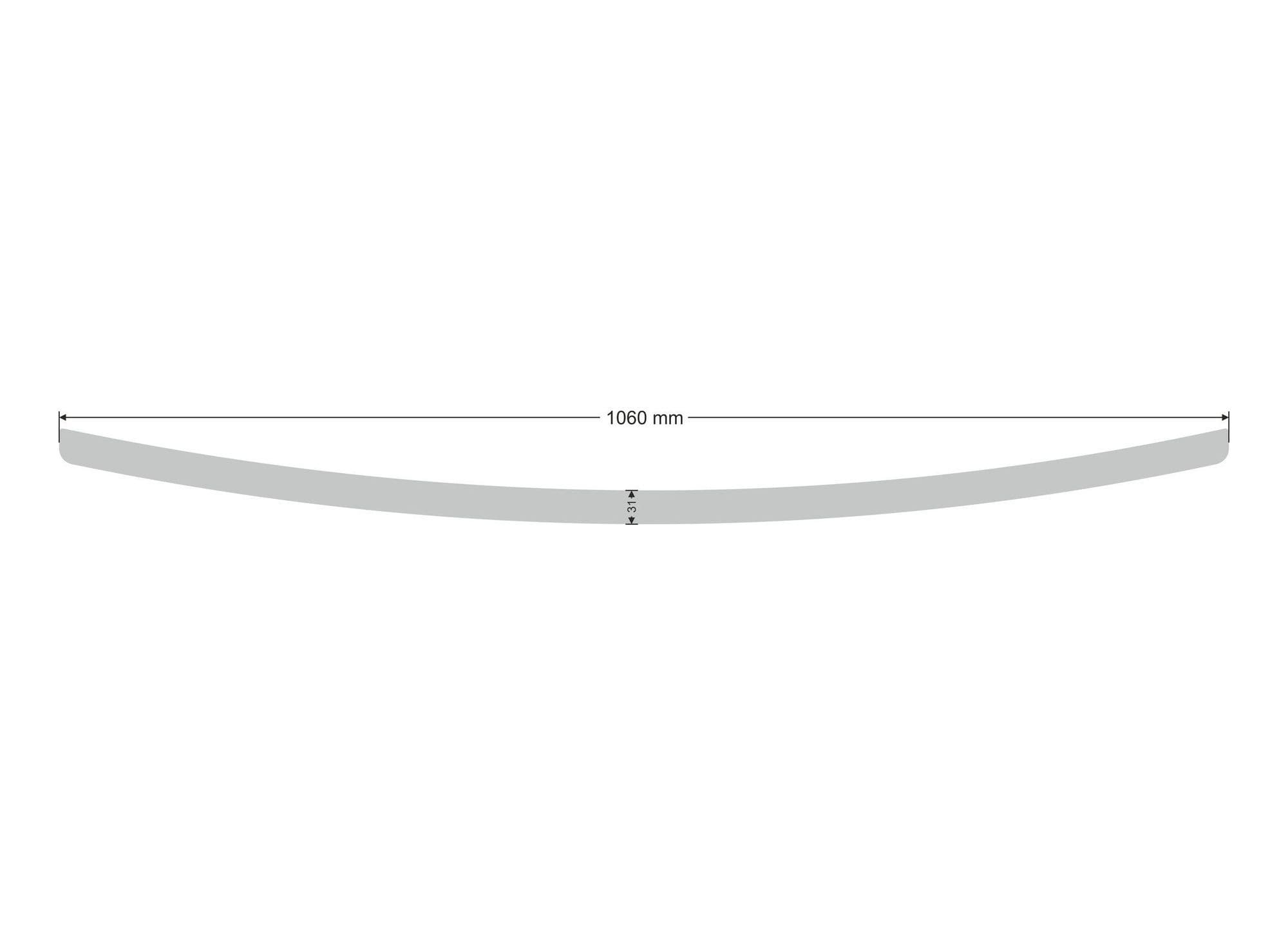 Rear bumper trim — Chrome, Stainless steel, Polished