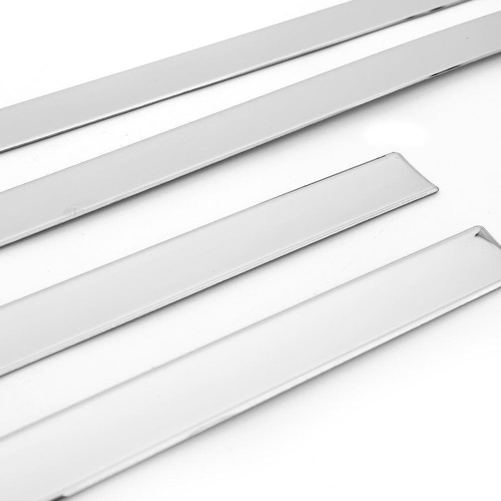 Moulures de portes latérales — Chrome, Acier inoxydable, Poli