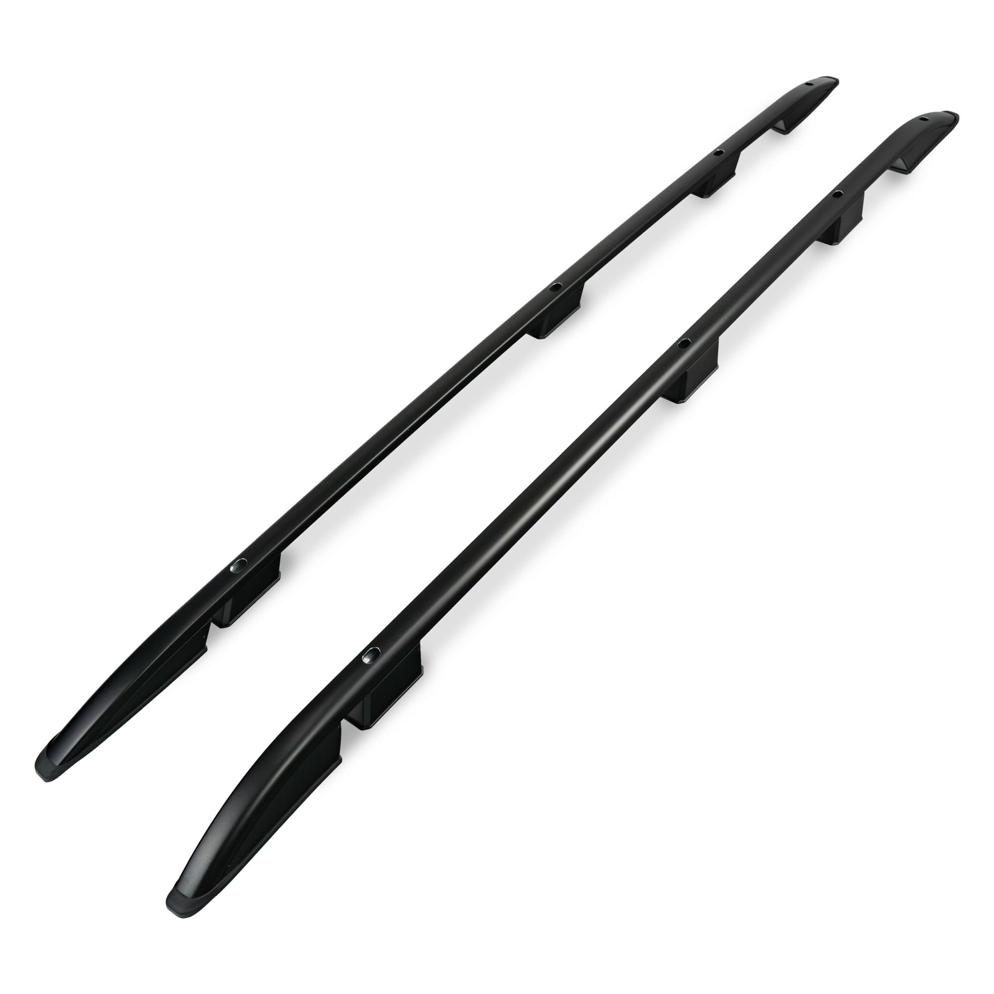 Roof rails — Black, Aluminum | Plastic, Painted