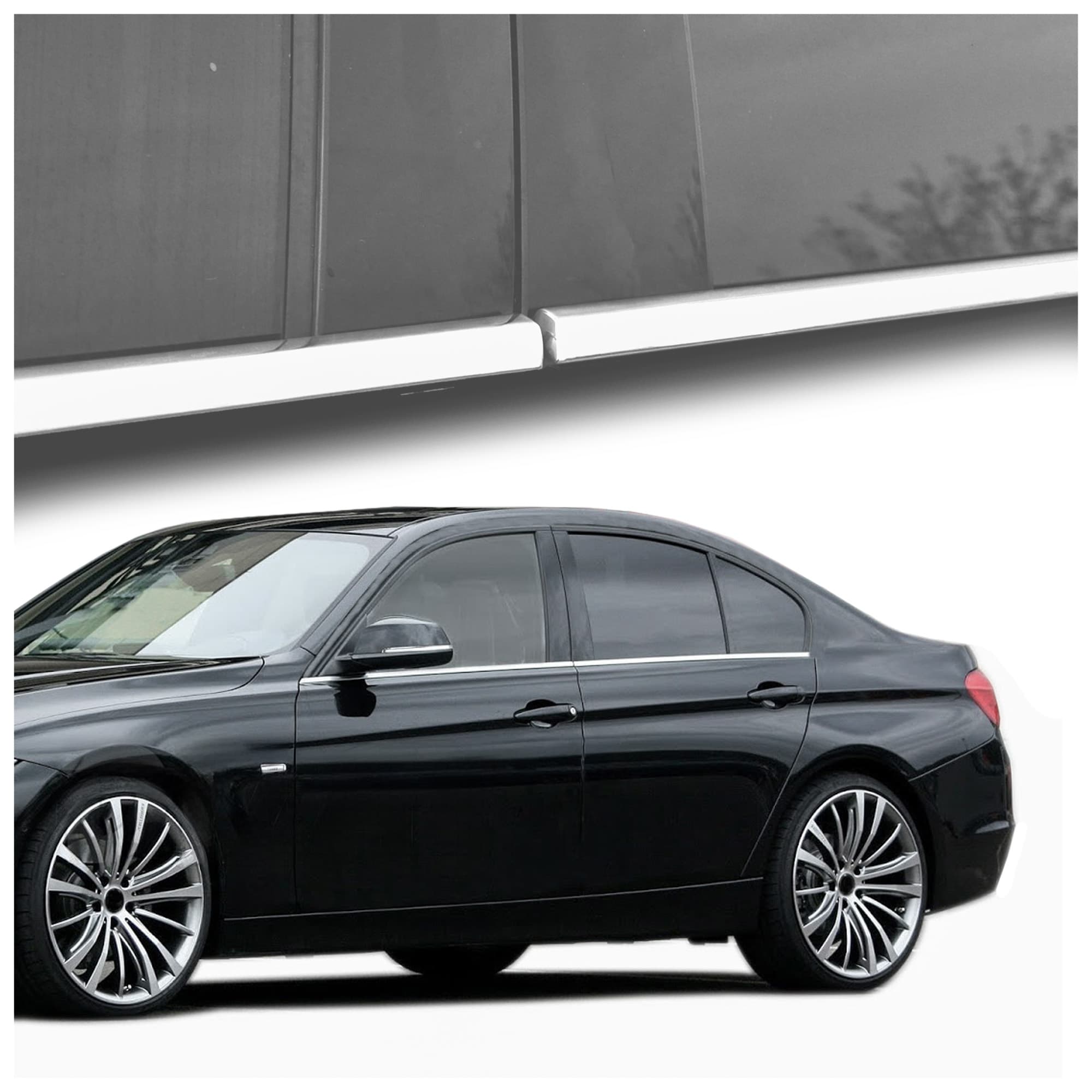Window trims — Chrome, Stainless steel, Polished