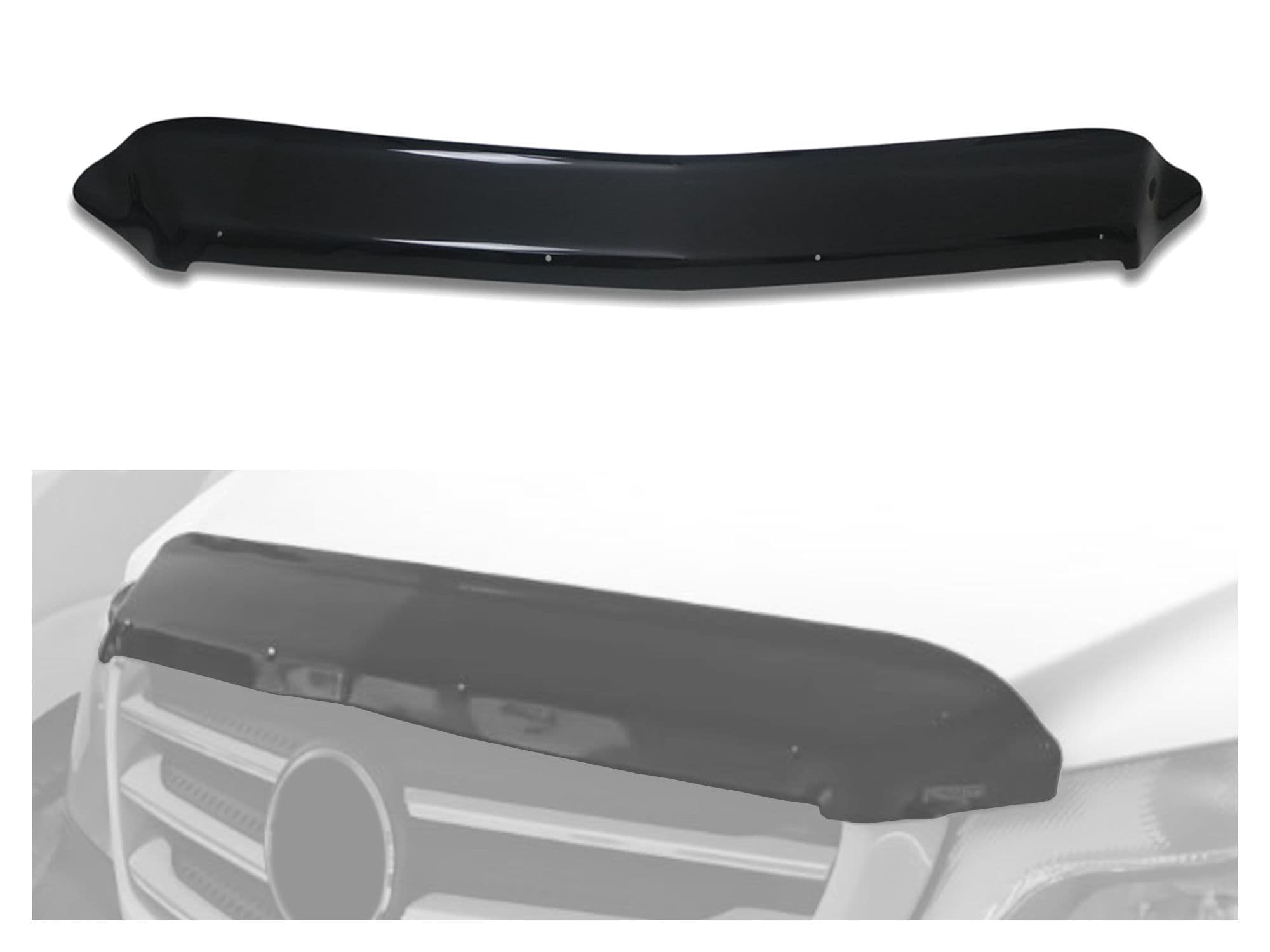 Bonnet guard — Black, ABS plastic, Shiny