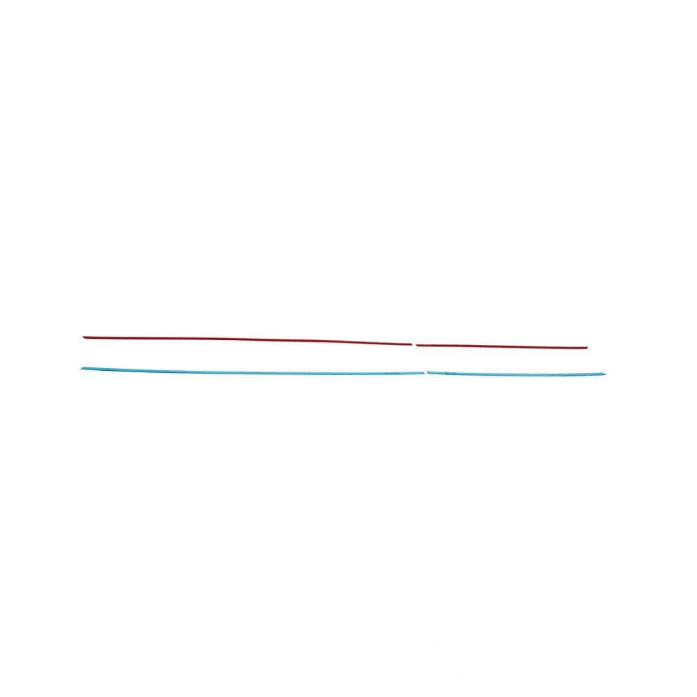 Moulures de portes latérales — Chrome, Acier inoxydable, Poli