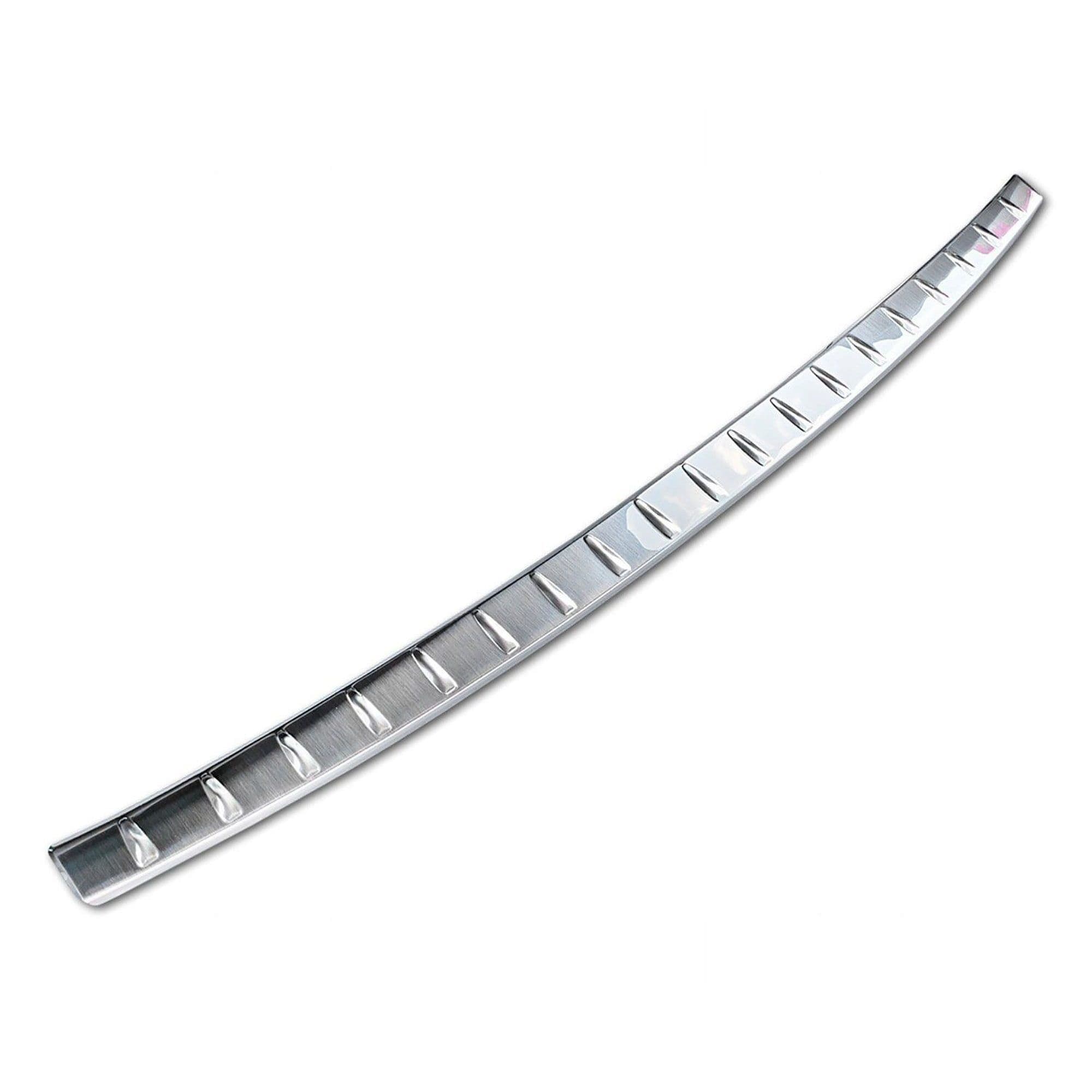 Rear bumper trim — Silver, Stainless steel, Brushed