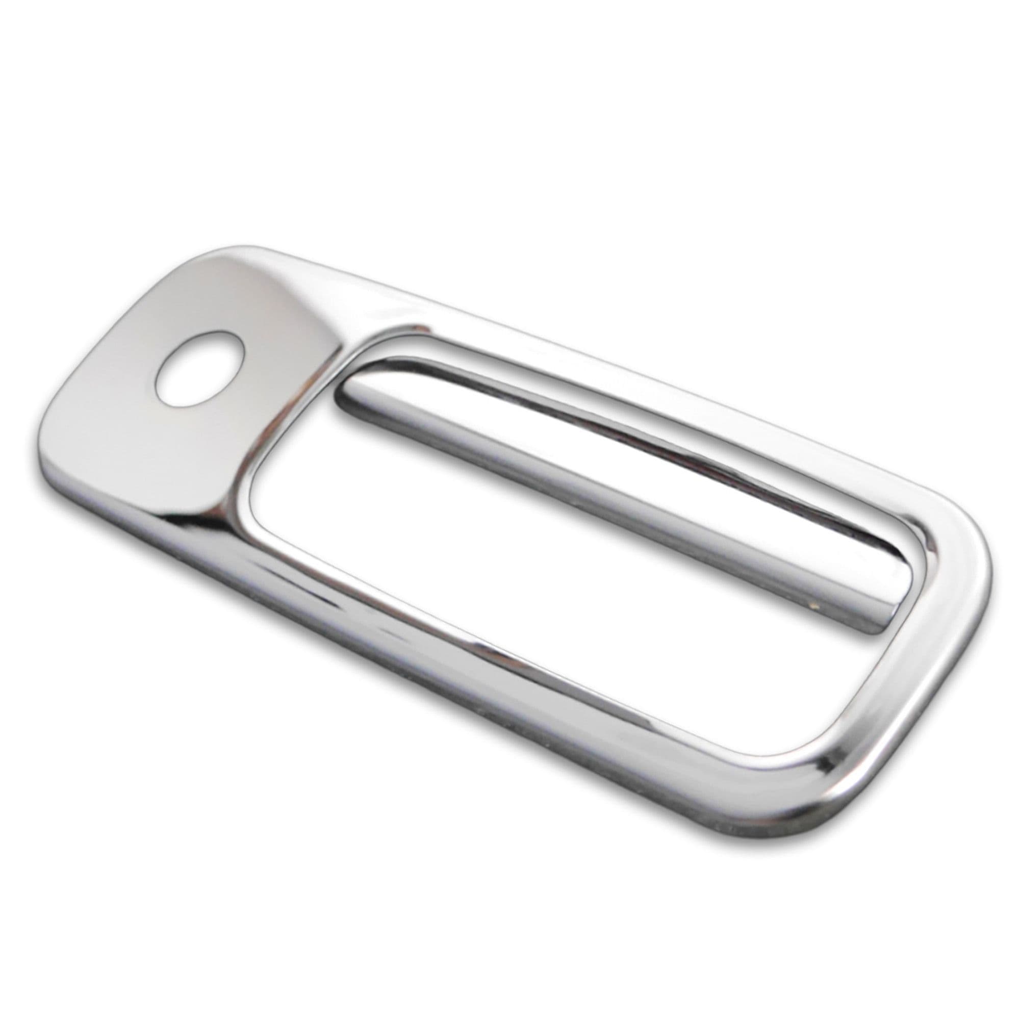 Tailgate handle cover — Chrome, Stainless steel, Polished