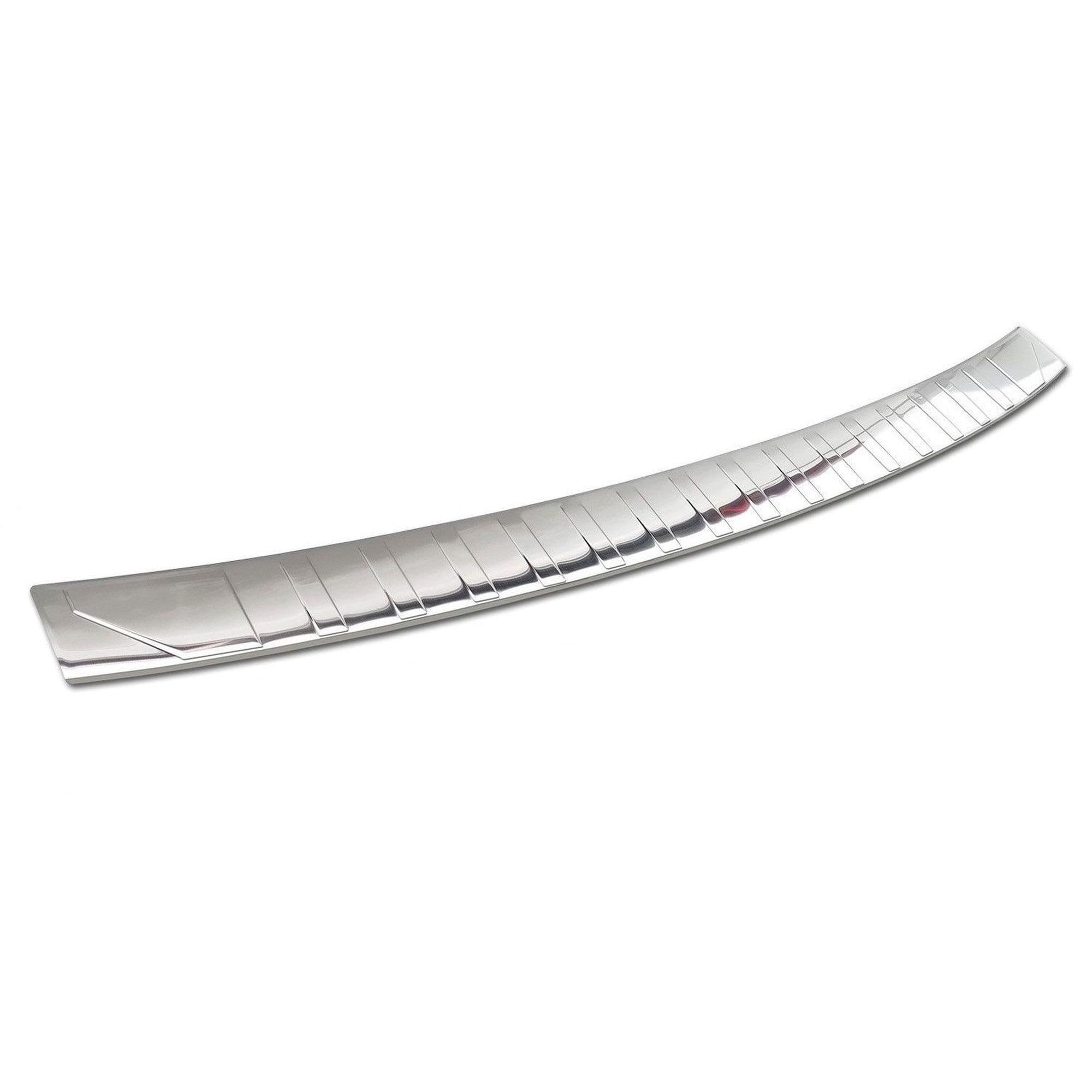 Rear bumper trim — Silver, Stainless steel, Brushed