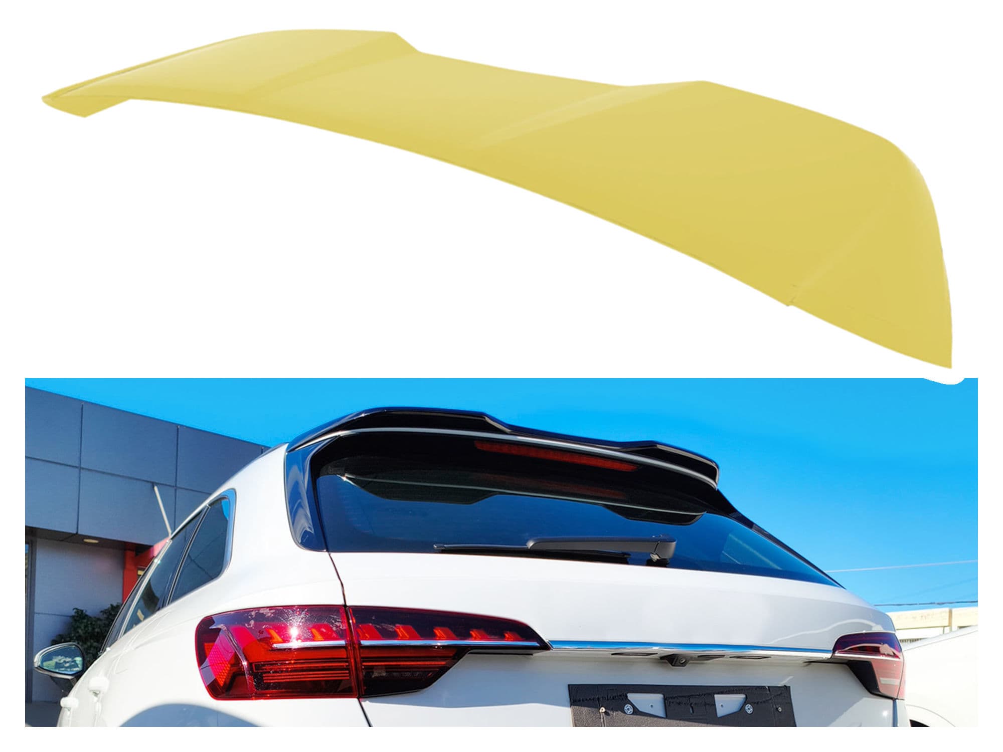 Roof spoiler — Polyurethane, For painting