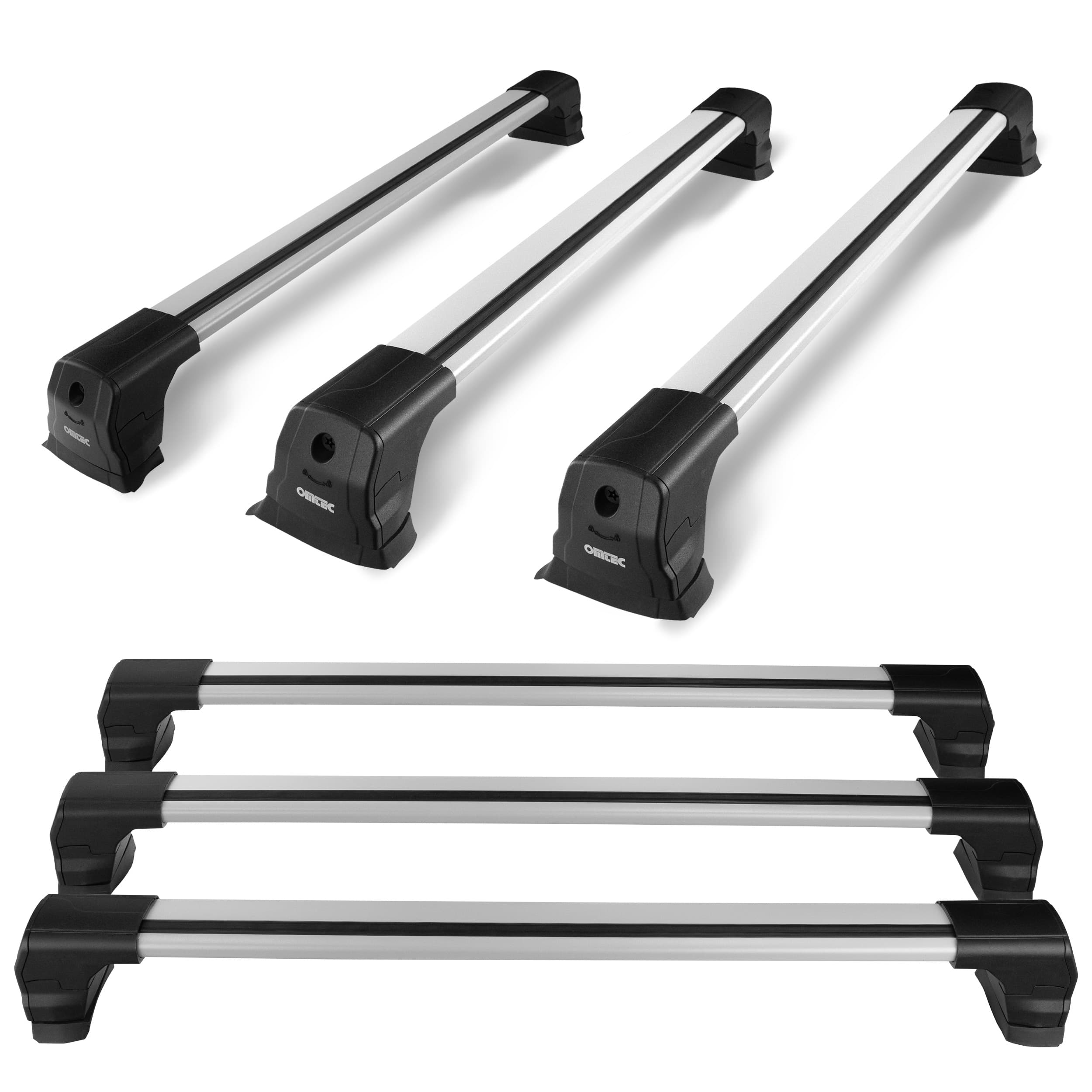 Dachgepäckträger Elegance V3 Lite — Silber, Aluminium, Matt