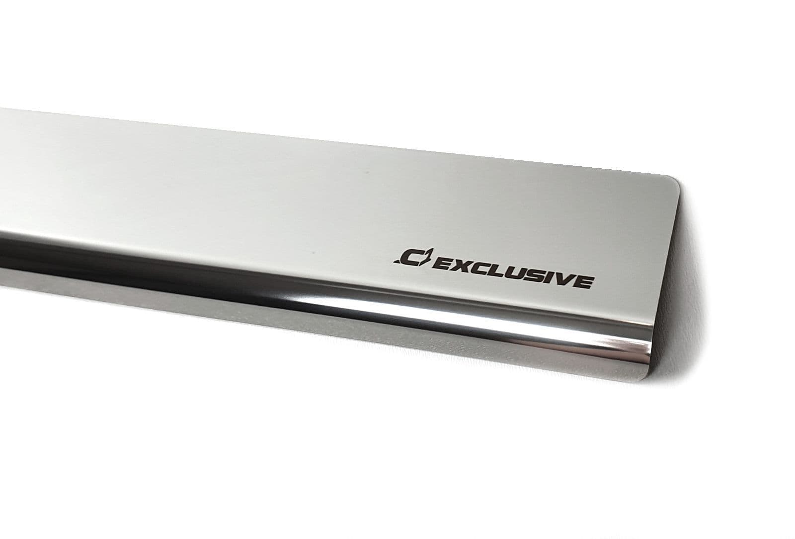 Front sill trims — Chrome, Stainless steel, Polished
