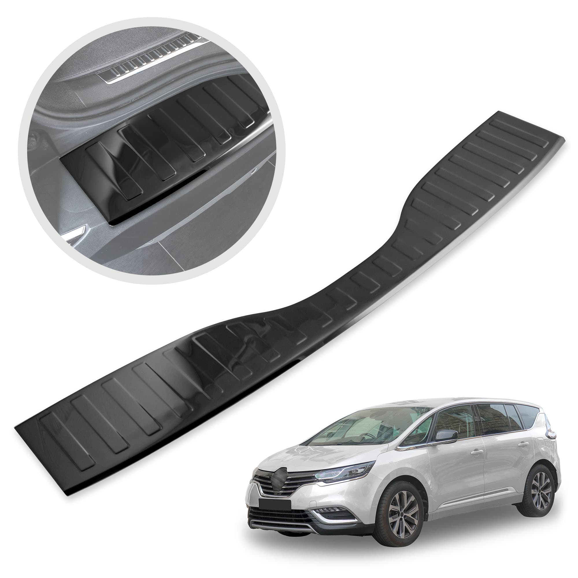 Leiste der hinteren Stoßstange — Schwarzchrom, Rostfreier Stahl, Piano Black