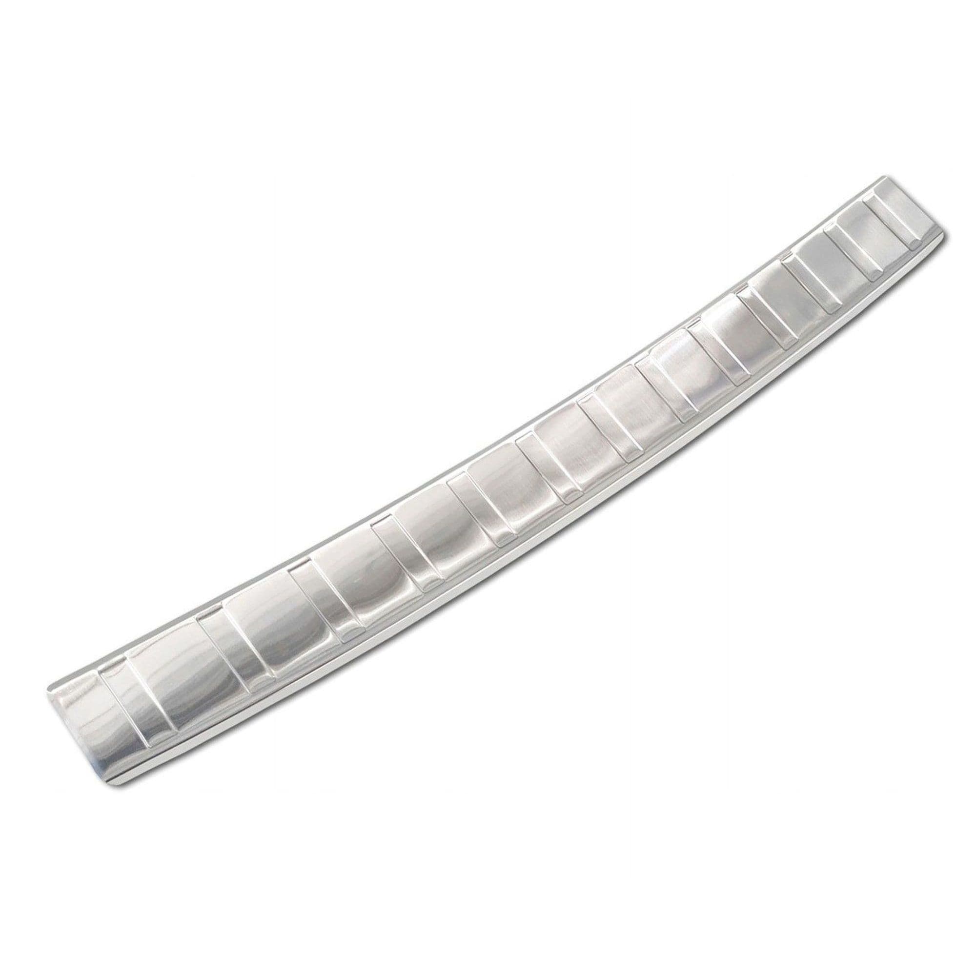Rear bumper trim — Silver, Stainless steel, Brushed