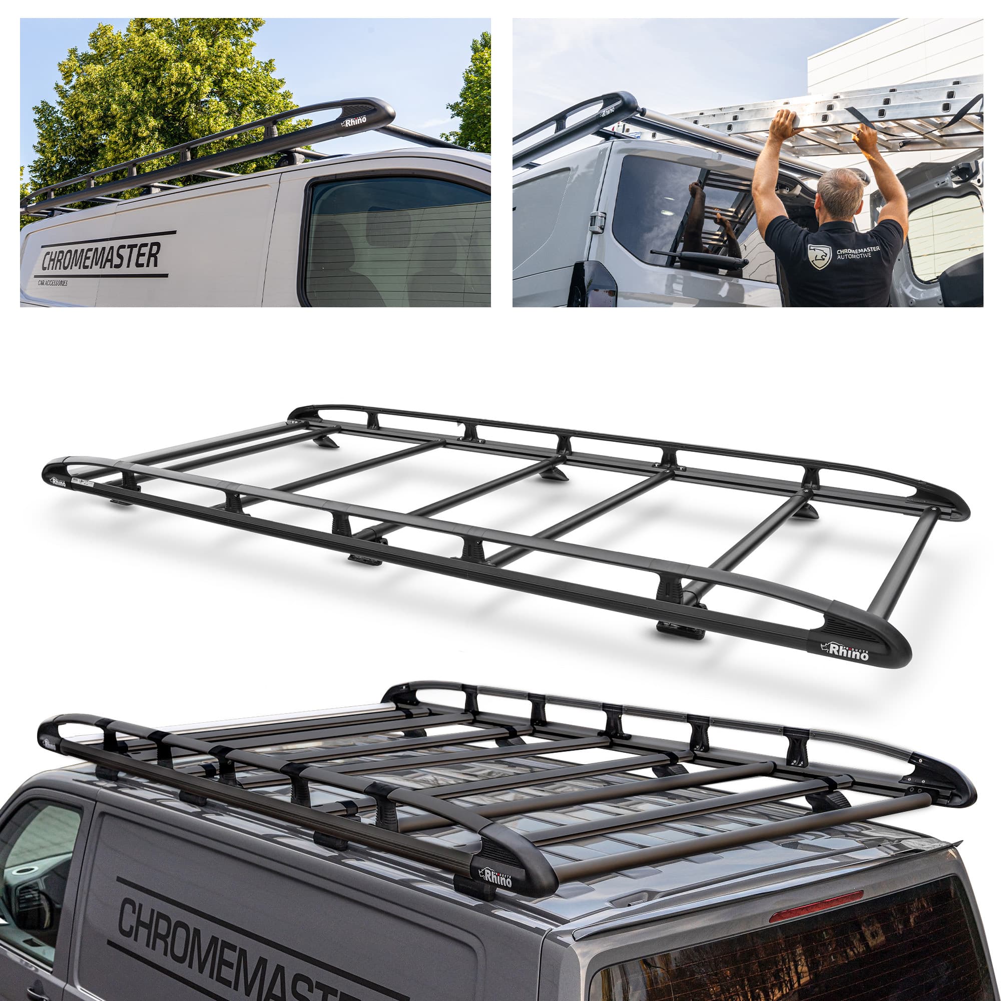 Roof platform KammRack Black — Black, Aluminum | Plastic, Painted