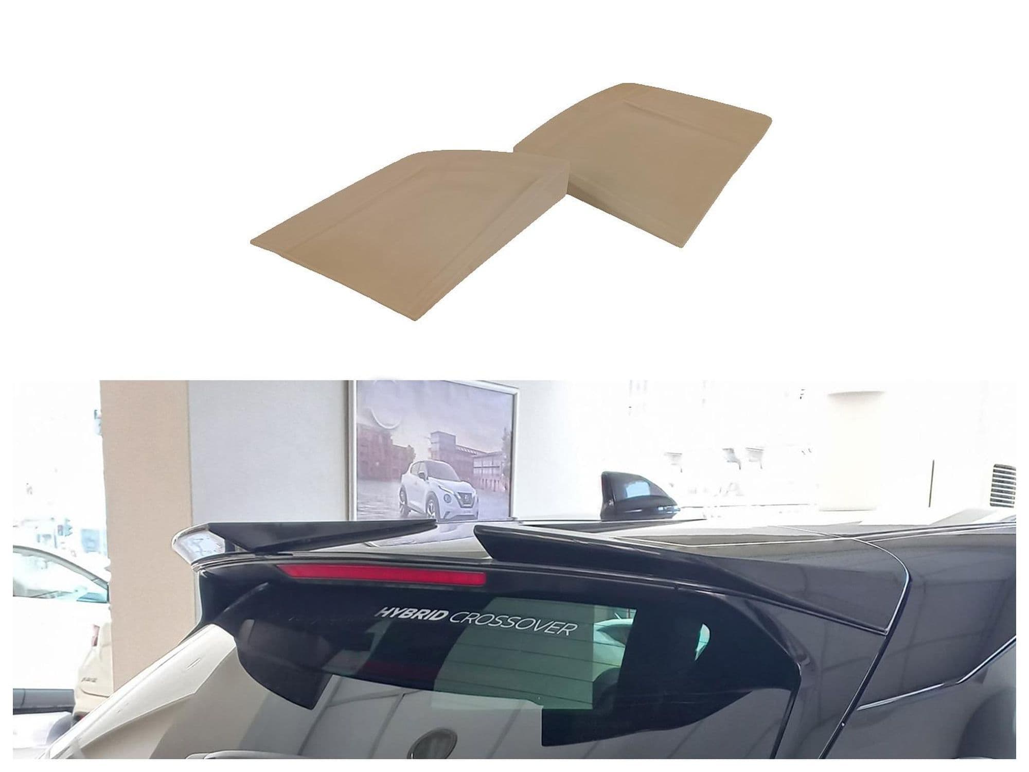Roof spoiler — Polyurethane, For painting