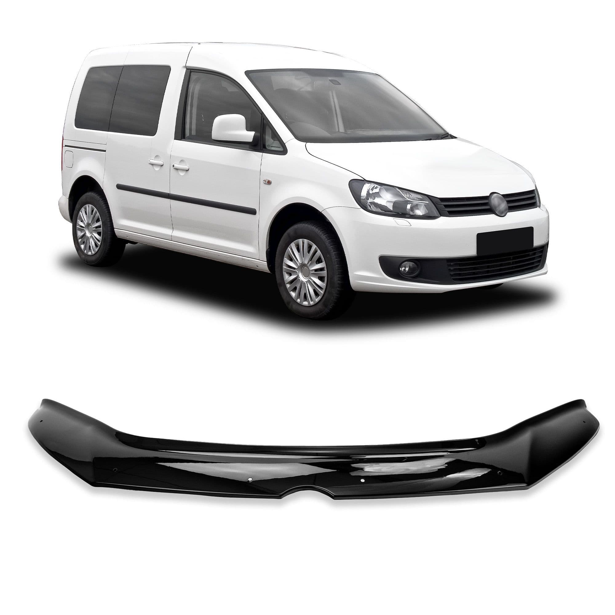 Bonnet guard — Black, ABS plastic, Shiny