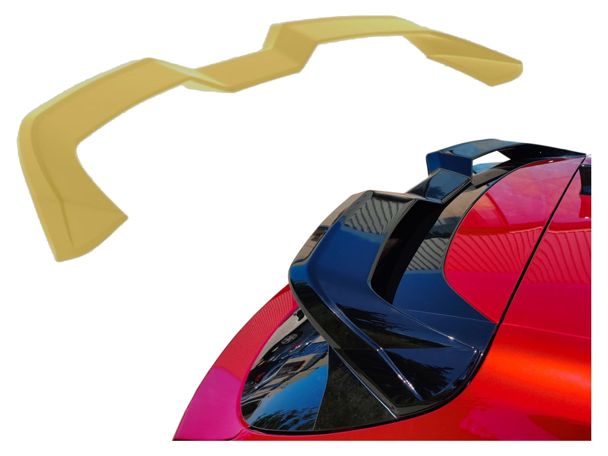 Roof spoiler — Polyurethane, For painting